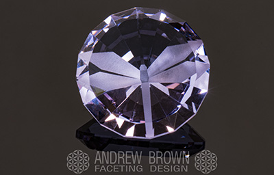 Dragonfly - Advanced Frosted Gemstone Faceting Designs Volume 1 Dragonfly gem facet diagram